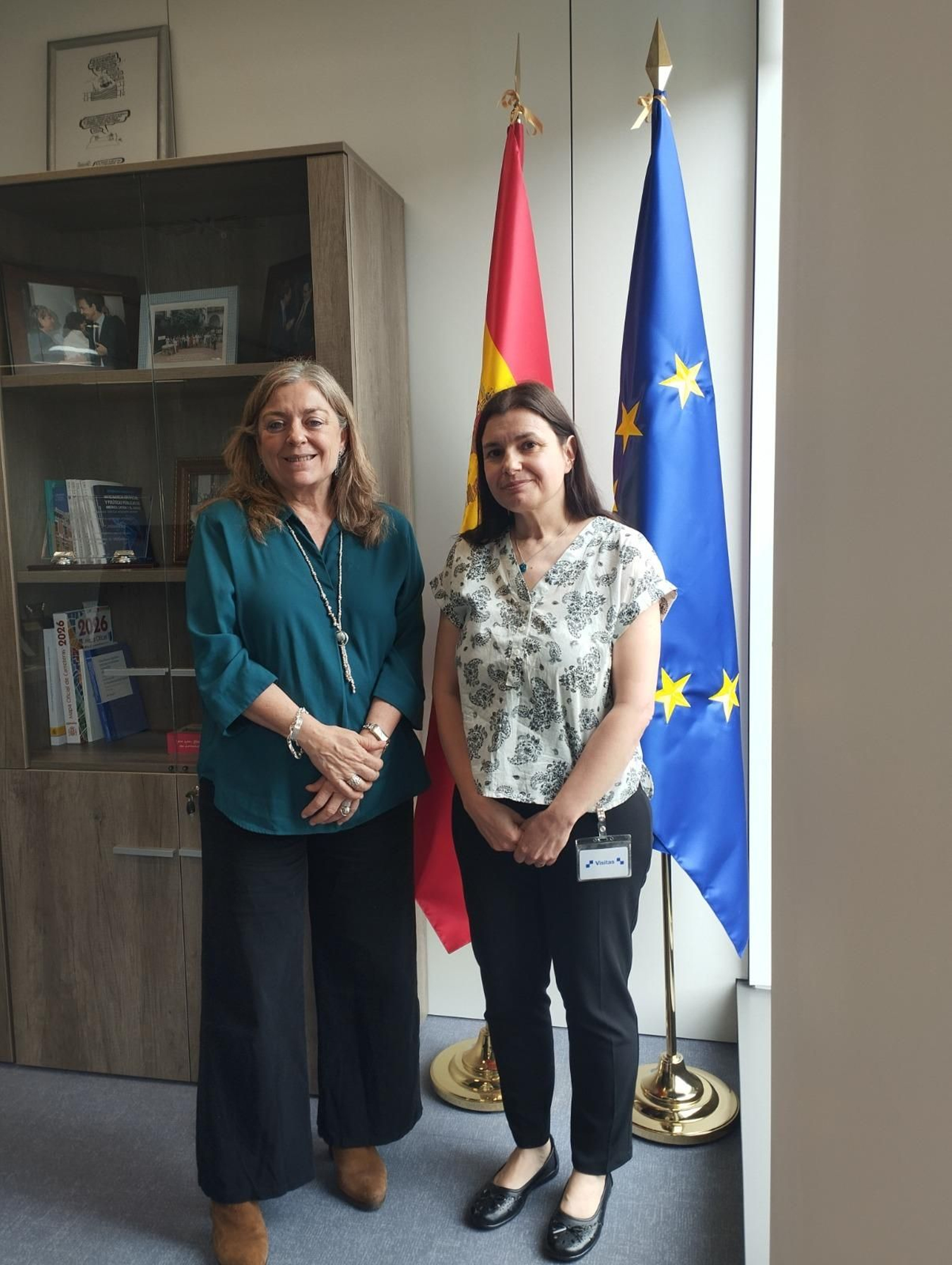 Encuentro de Violeta Alonso con la secretaria de Estado de Función Pública, Consuelo Sánchez Naranjo,
