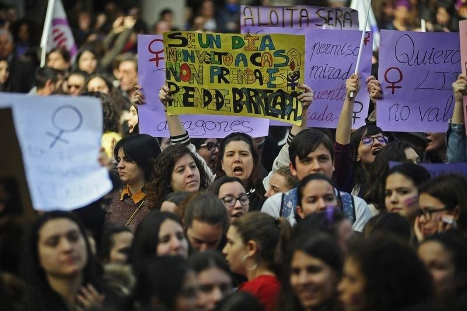 Concentracion 8-M en Ourense