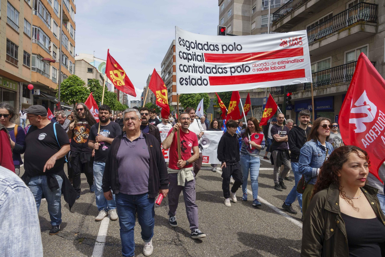 Galería | Jornada de reivindicaciones por el Día del Trabajador en Vigo