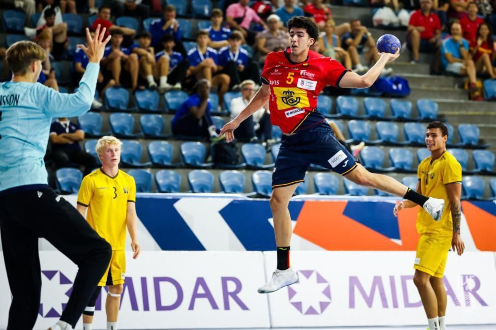 Marcos Fis es la gran referencia de la selección española juvenil en el Mundial de Egipto.