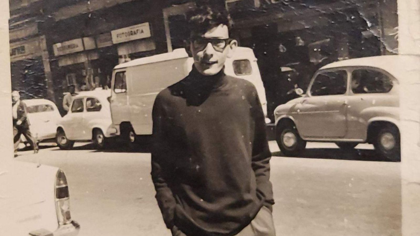 Pite, de adolescente por el centro de Vigo.