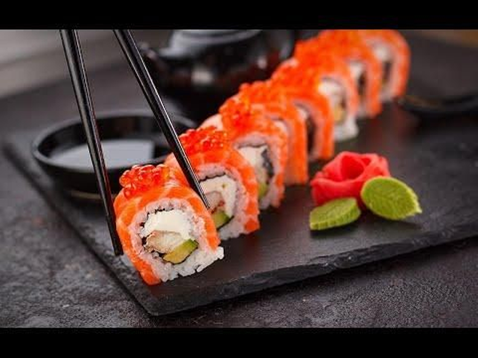 Piezas de sushi