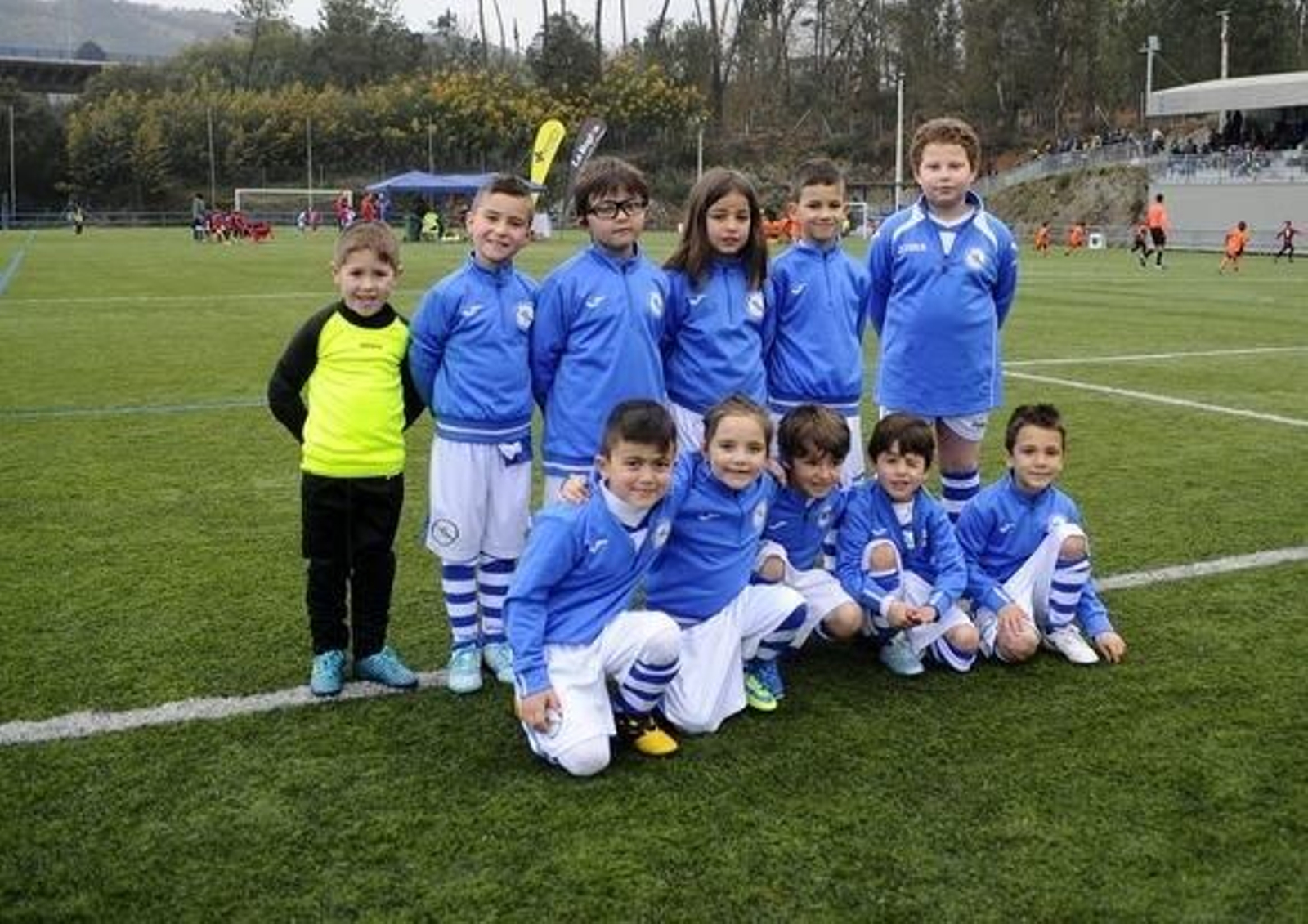 El equipo prebenjamín del Celanova.