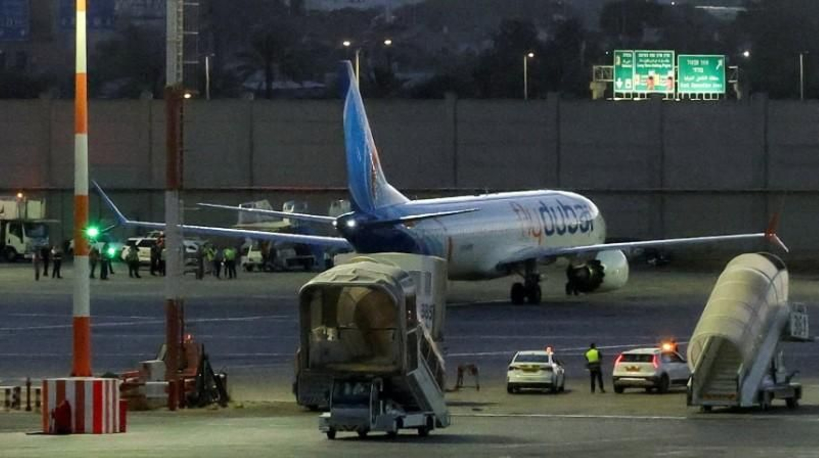 Imagen de archivo de un avión de la compañía de vuelo Flydubai.