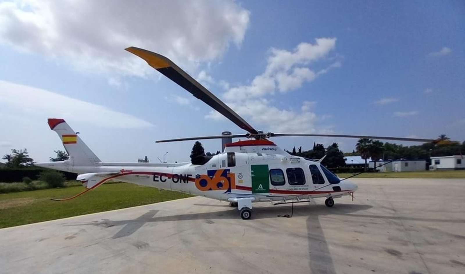 Helicóptero del 061.