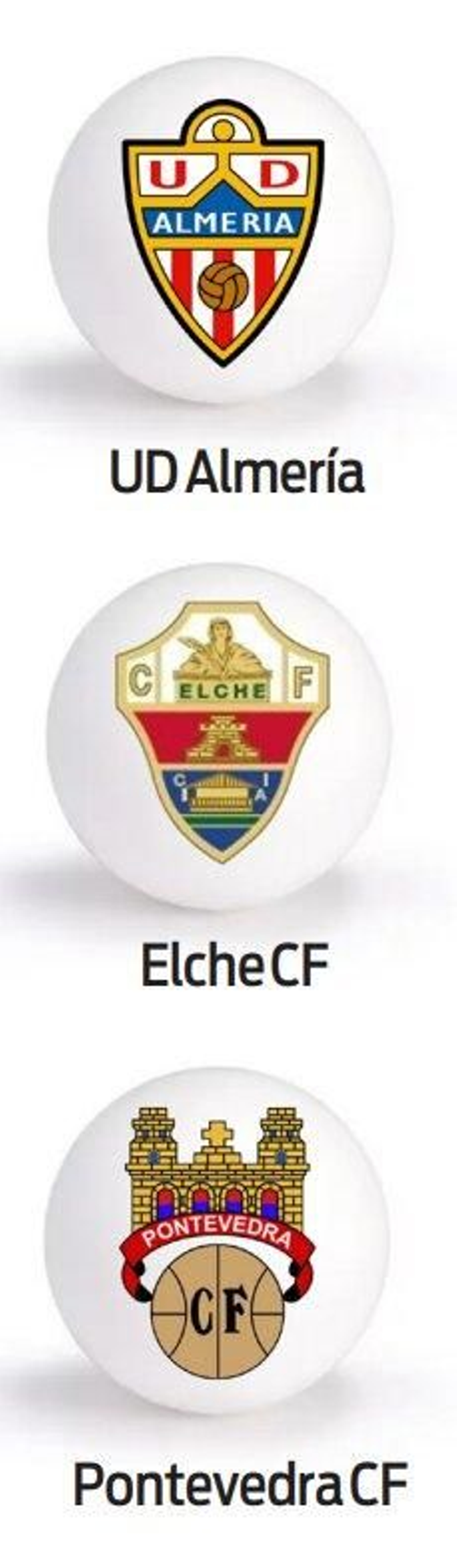 Estos equipos, al no ser de Primera División, nunca pueden ser rivales del Ourense CF, al no entrar en el mismo bombo.