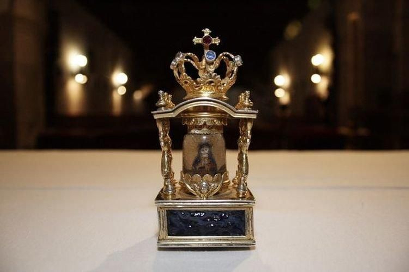 La talla de la Virxe do Cristal. (CULTURAGALEGA)