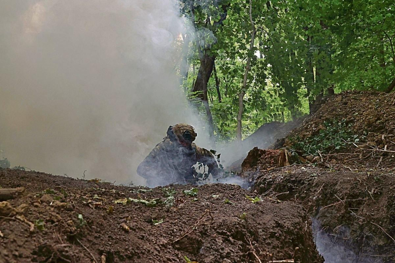 Un miembro de la Guardia Nacional de Ucrania.