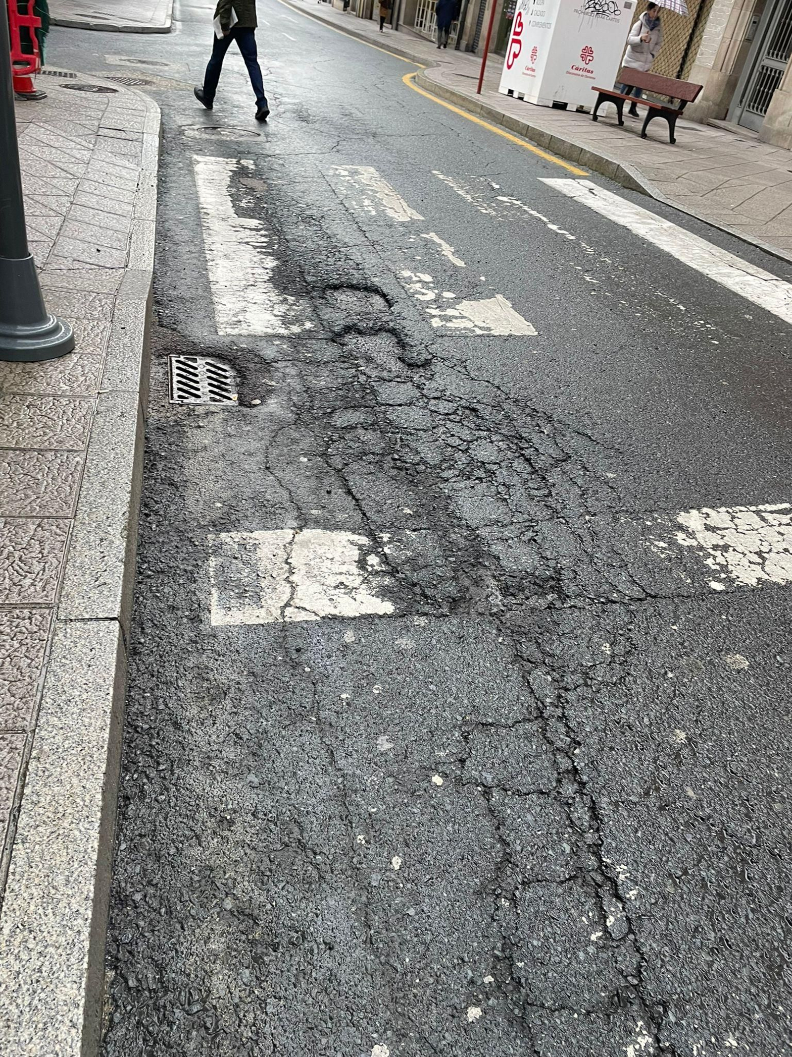 Reapertura del socavón de la calle Progreso