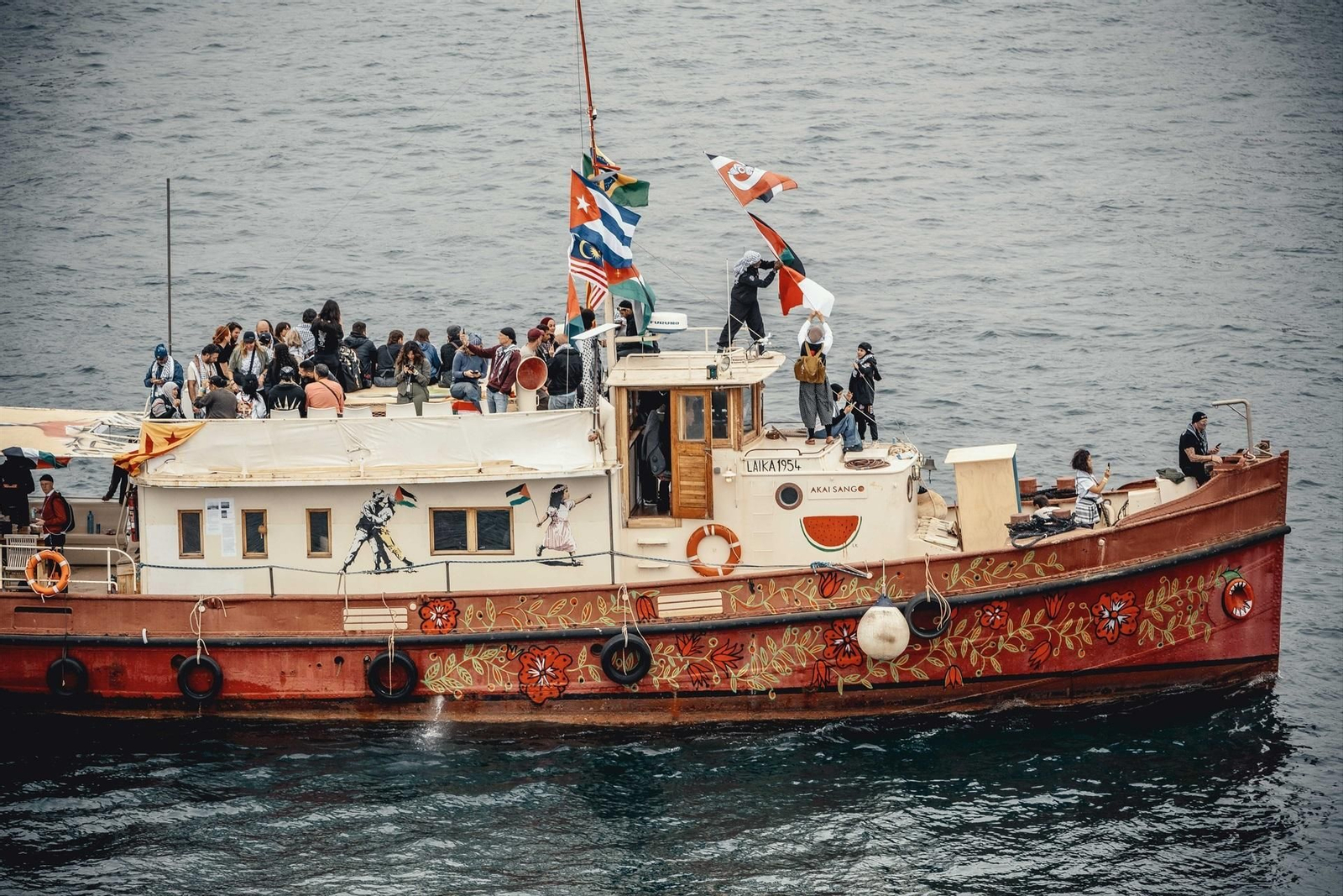 La flotilla rumbo a Gaza