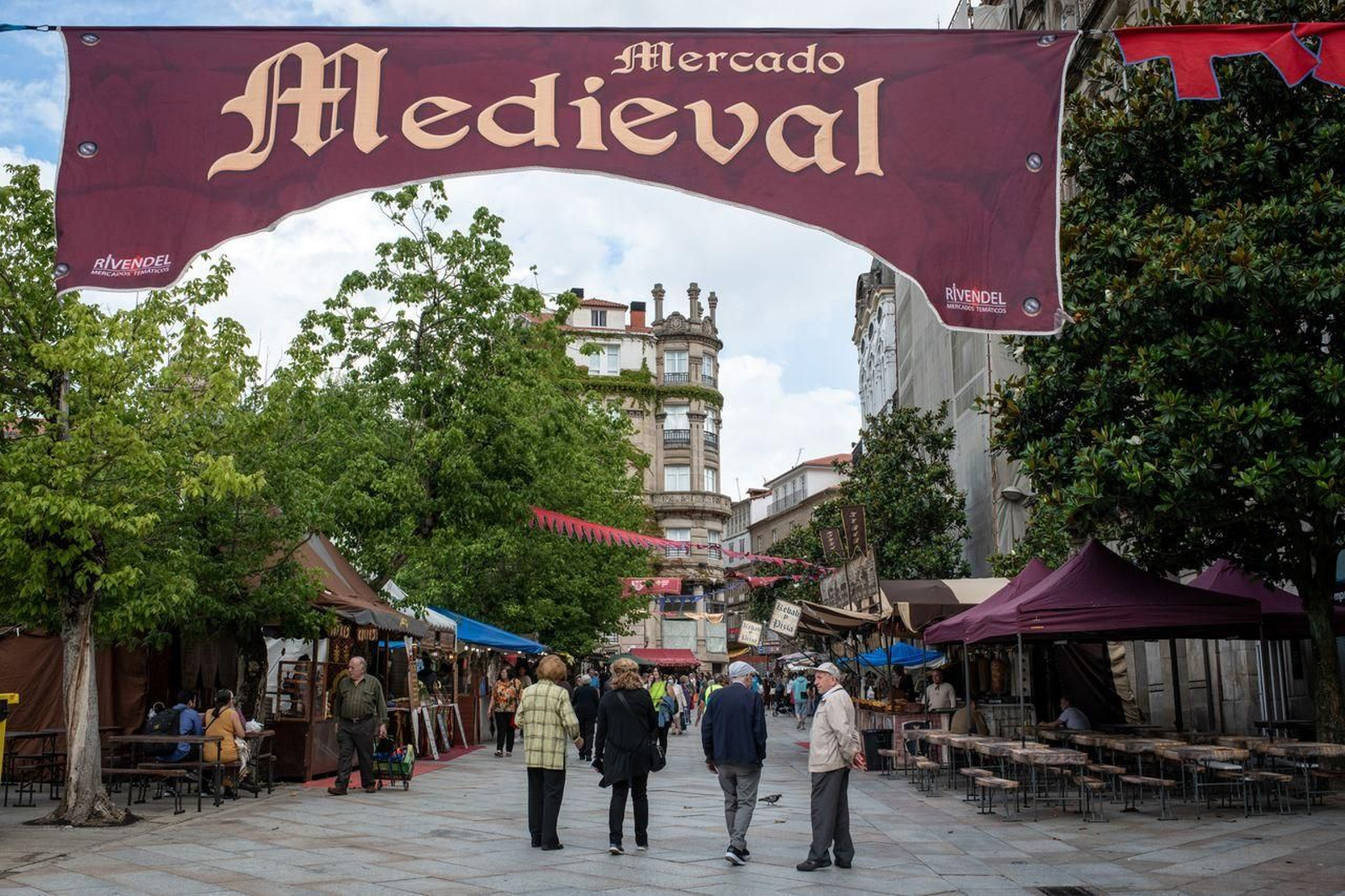 Mercado medieval en la ciudad (ÓSCAR PINAL)
