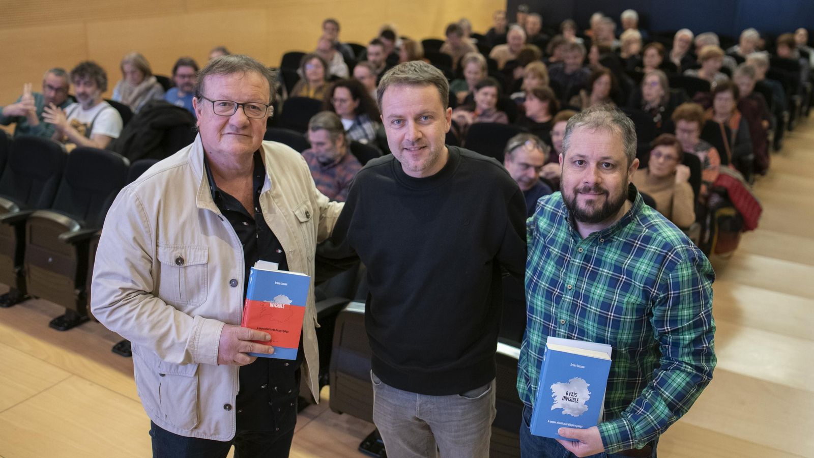 Víctor Pérez, Arturo Lezcano e Xosé Rodríguez.
