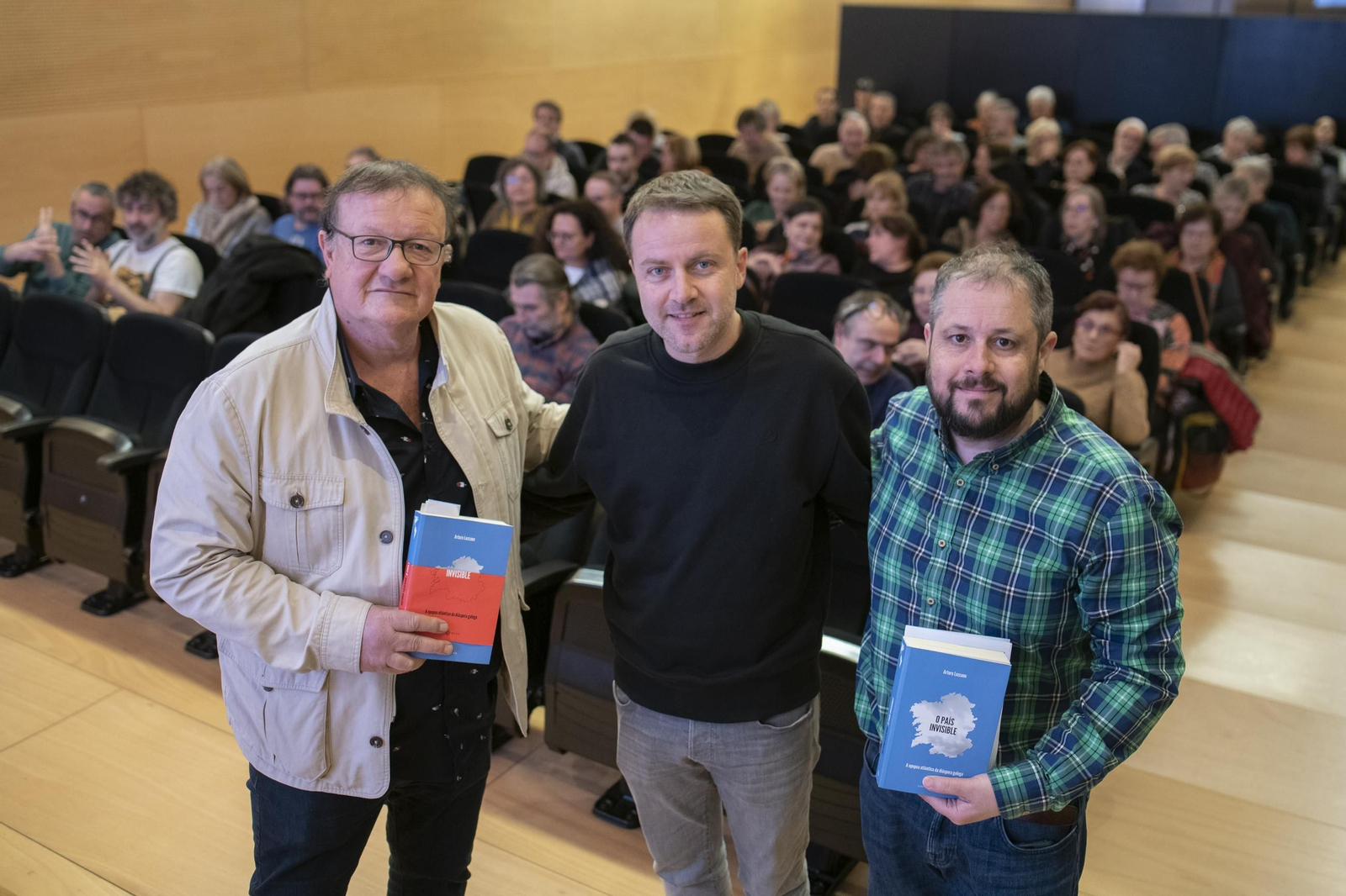 Víctor Pérez, Arturo Lezcano e Xosé Rodríguez.