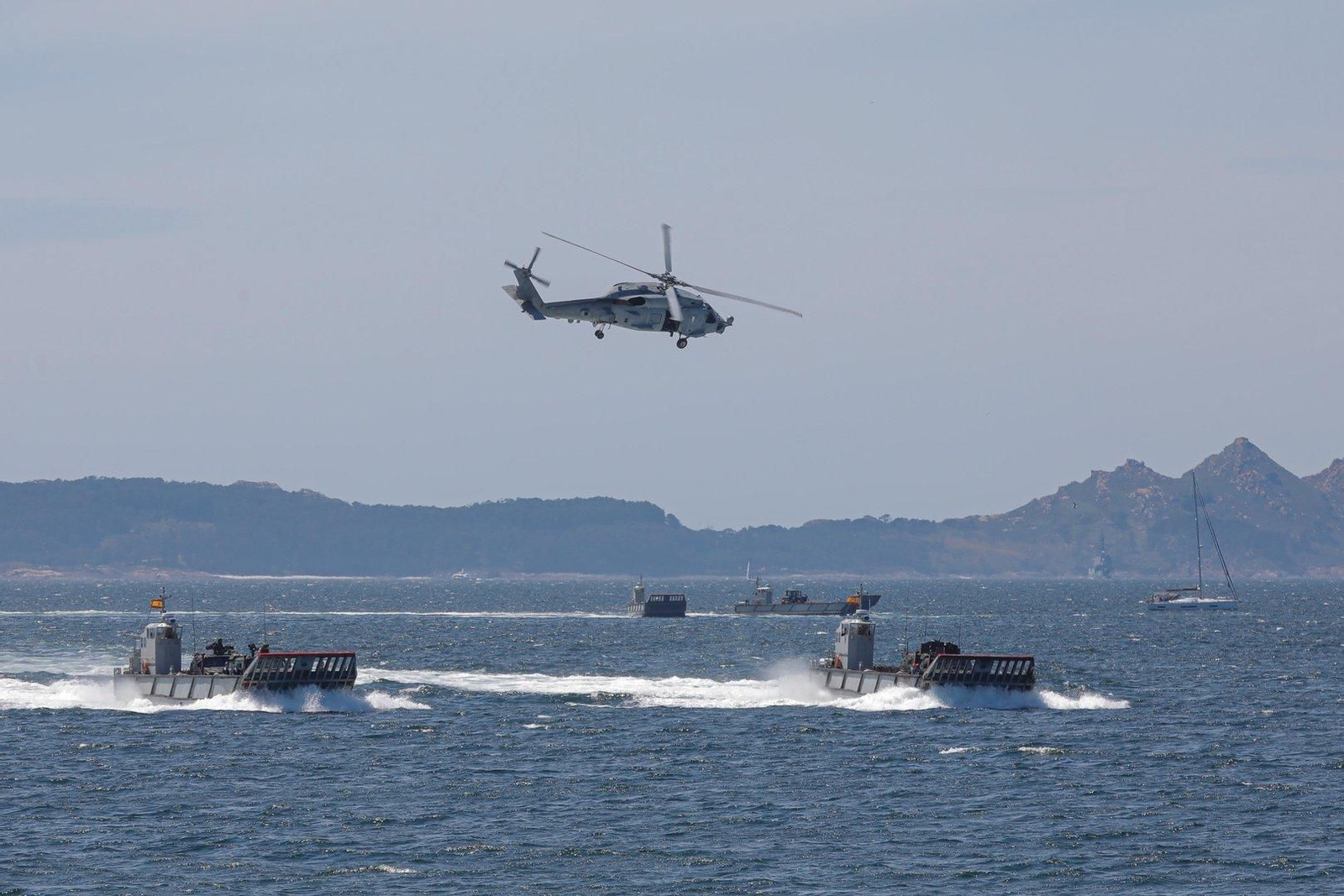 Exhibición flota Dédalo 24 en Samil.