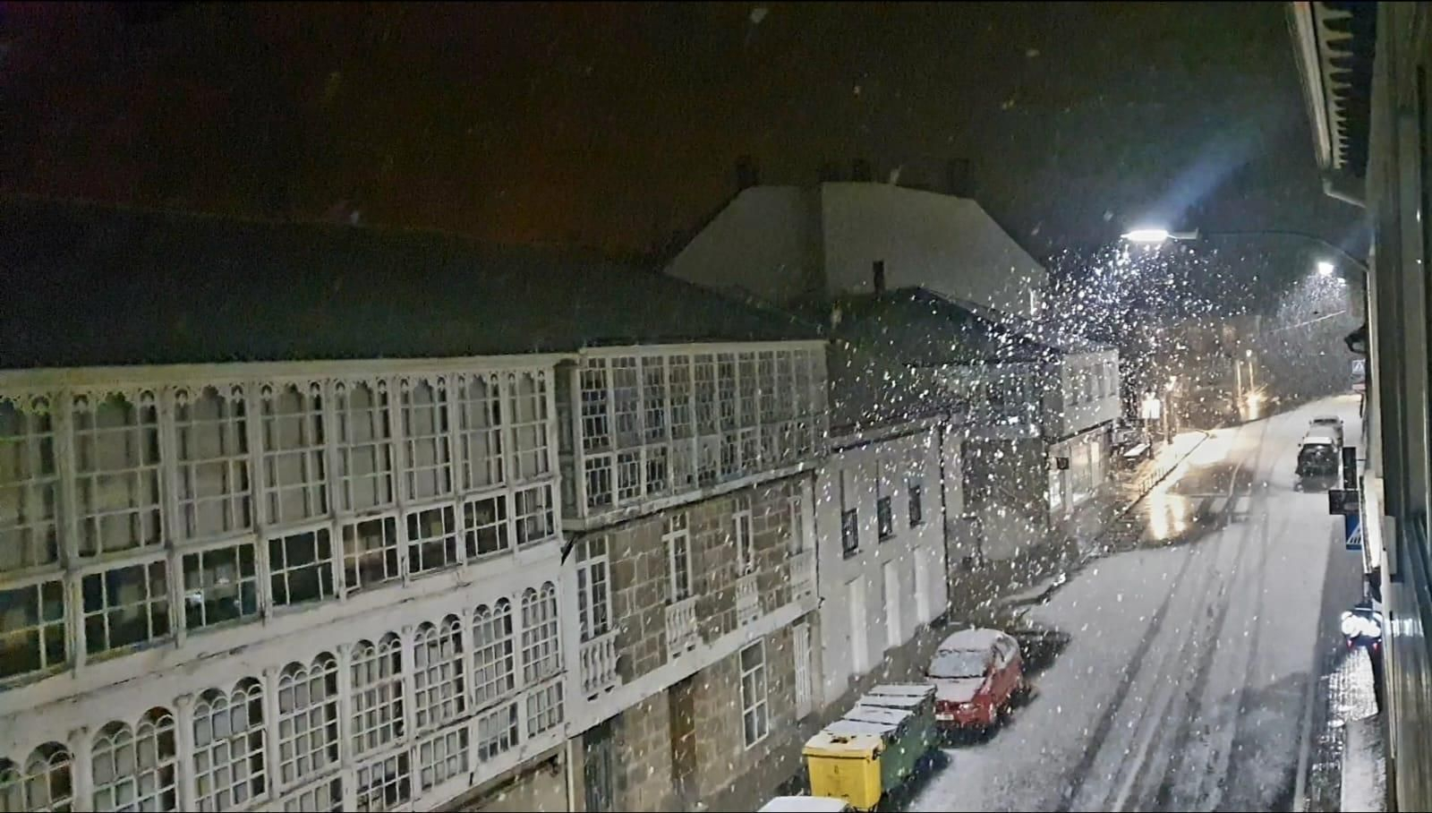 Nieve en la provincia de Ourense