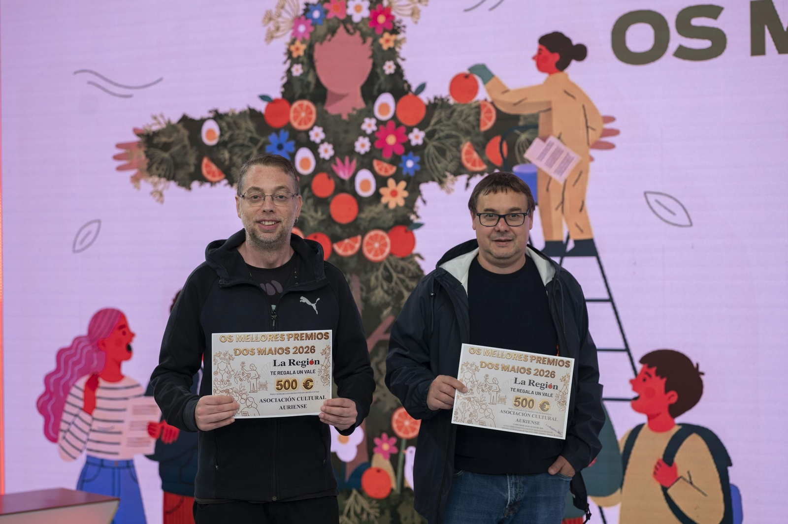 Galería | Os mellores premios aos Maios e coplas 2026 do concurso de La Región recollen sus premios