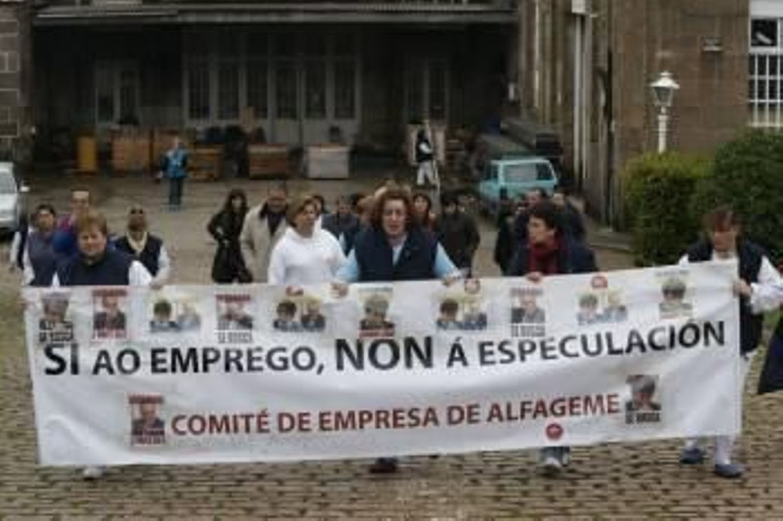 Una de las numerosas protestas llevadas a cabo por las trabajadoras de la conservera en Vigo. Foto: Archivo