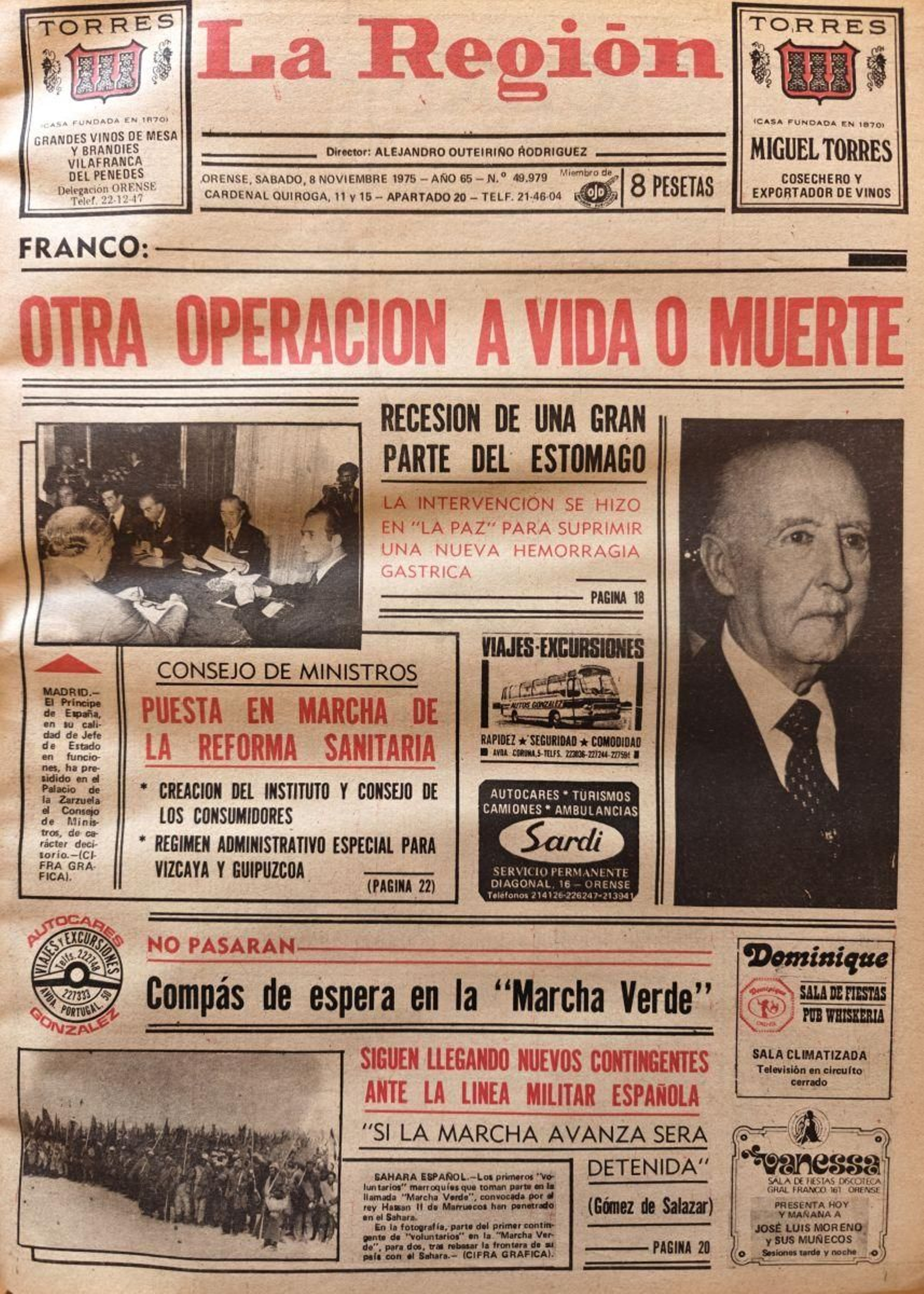Primera página de 1975.