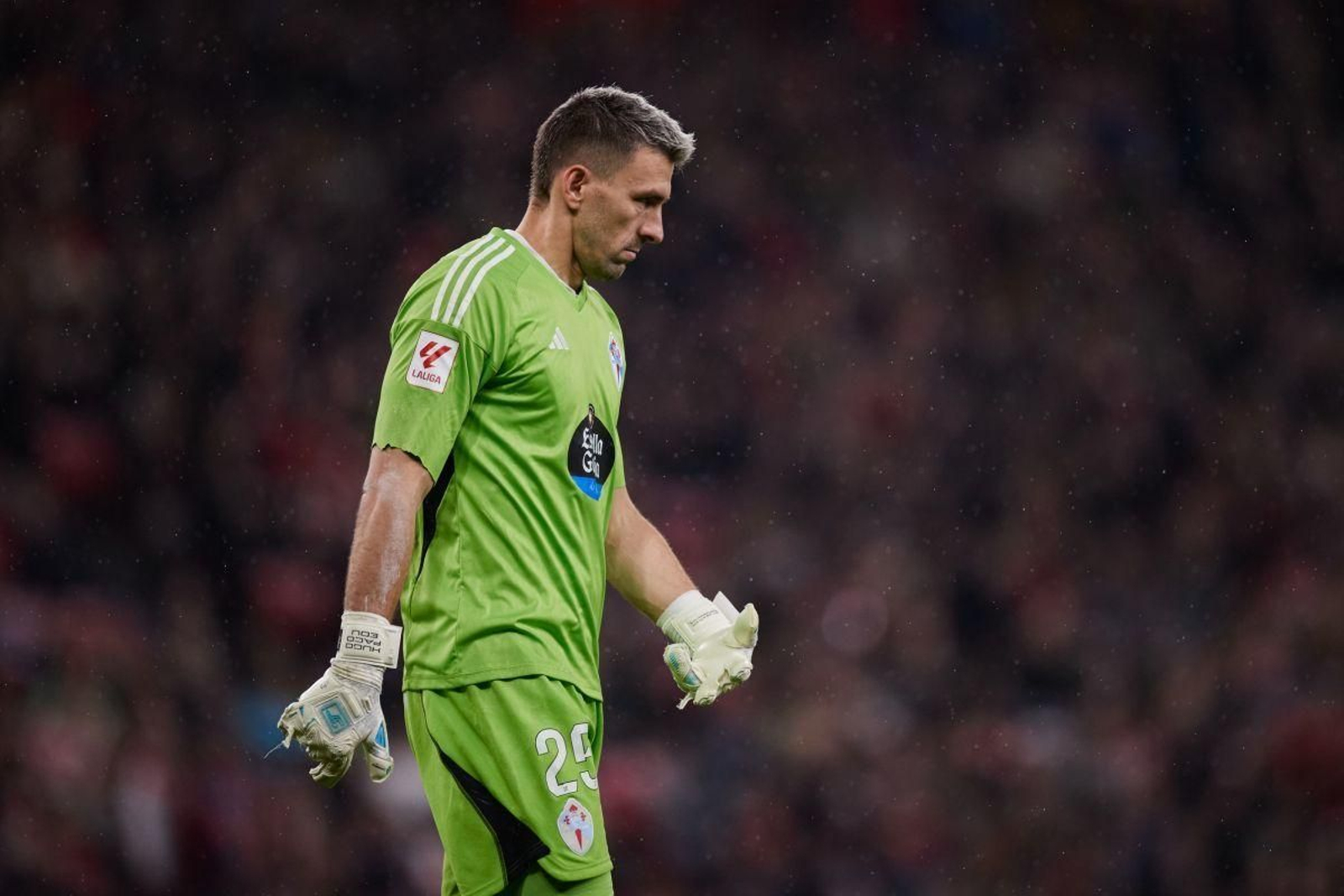 Vicente Guaita ha encajado nueve goles desde que asumió la portería celeste.