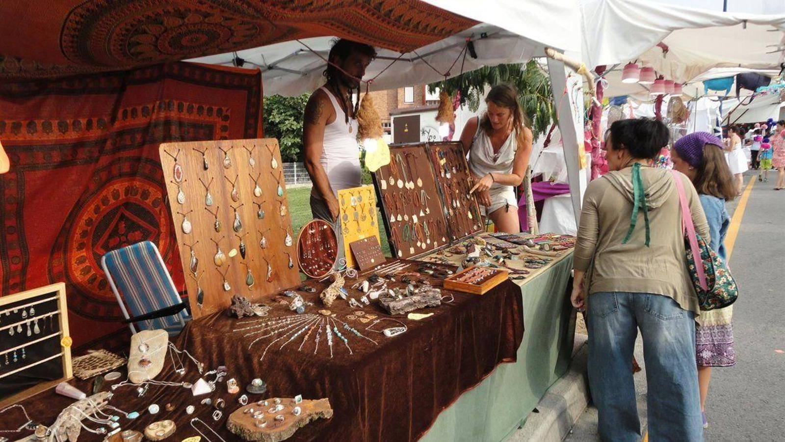 Mercadillo hippie.