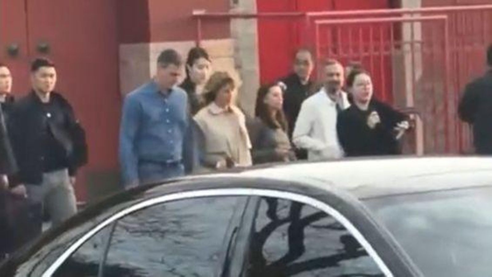 Sánchez durante su visita al Palacio de Verano