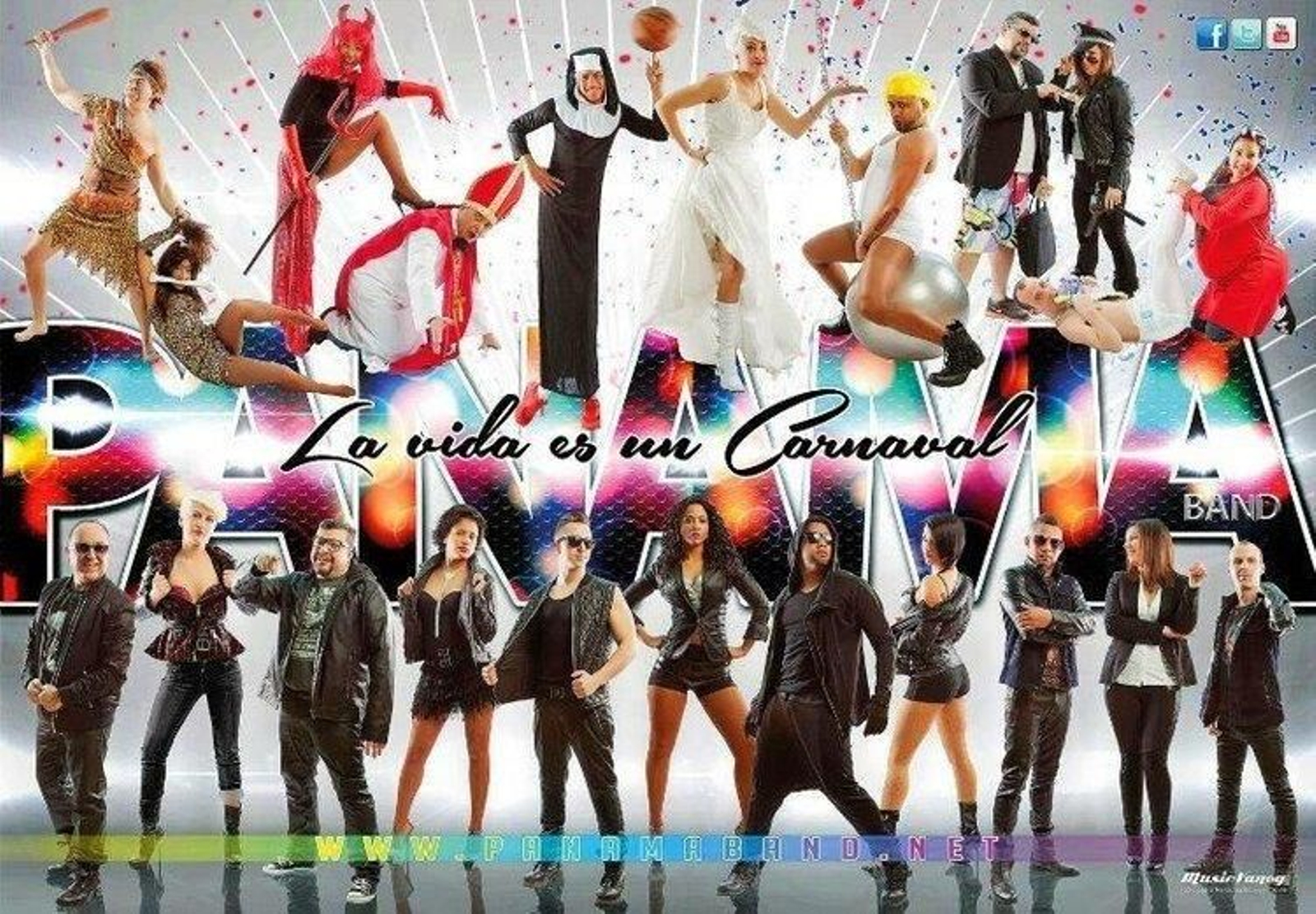 Cartel promocional de la orquesta ferrolana Panamá