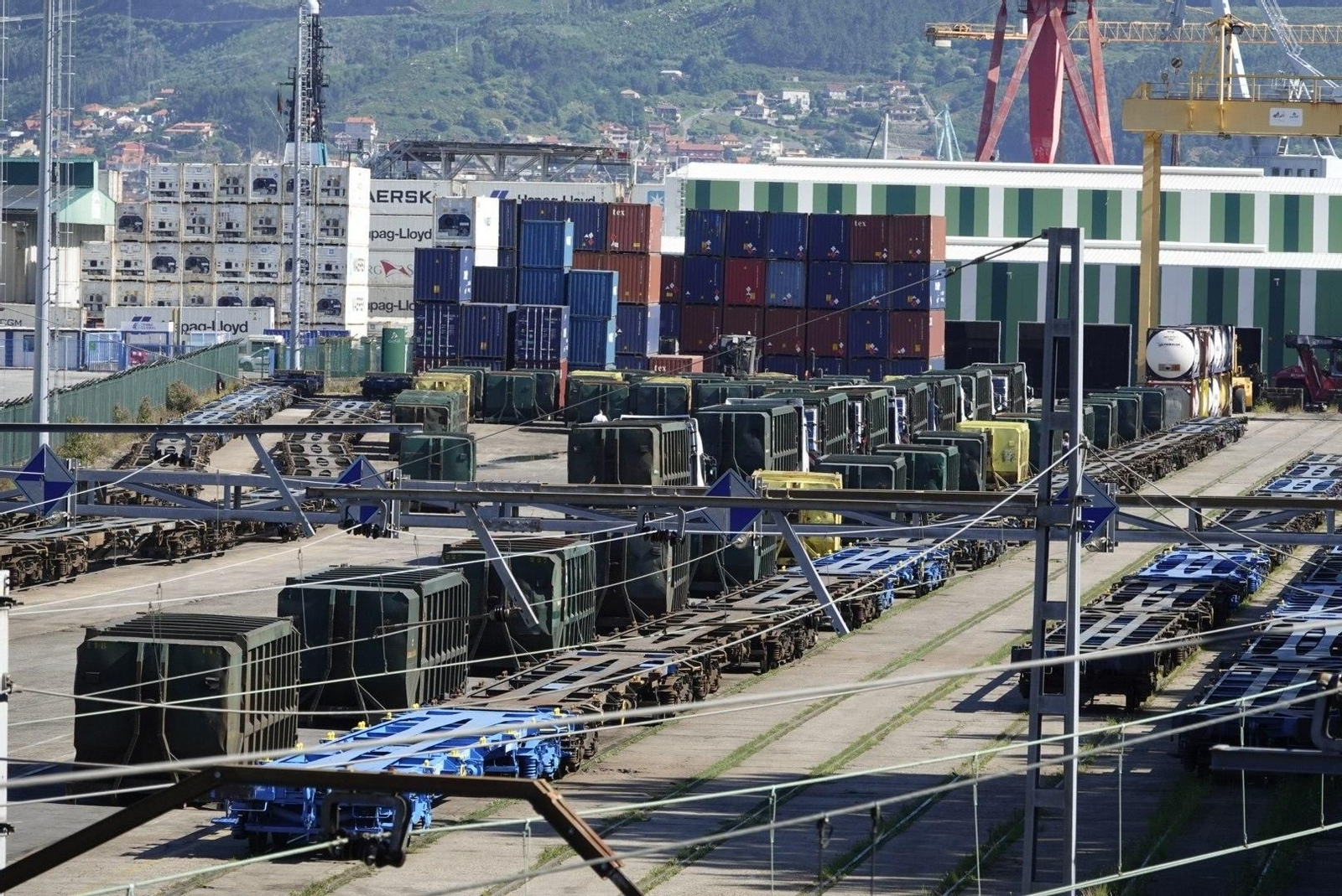 Una imagen de archivo de la terminal de contenedores del Puerto de Vigo.