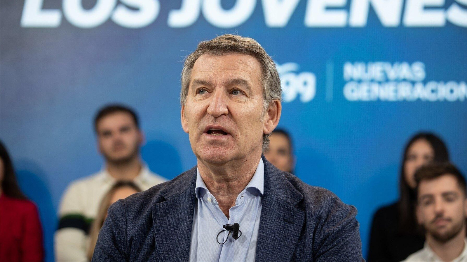 El presidente del Partido Popular, Alberto Núñez Feijóo. // EP