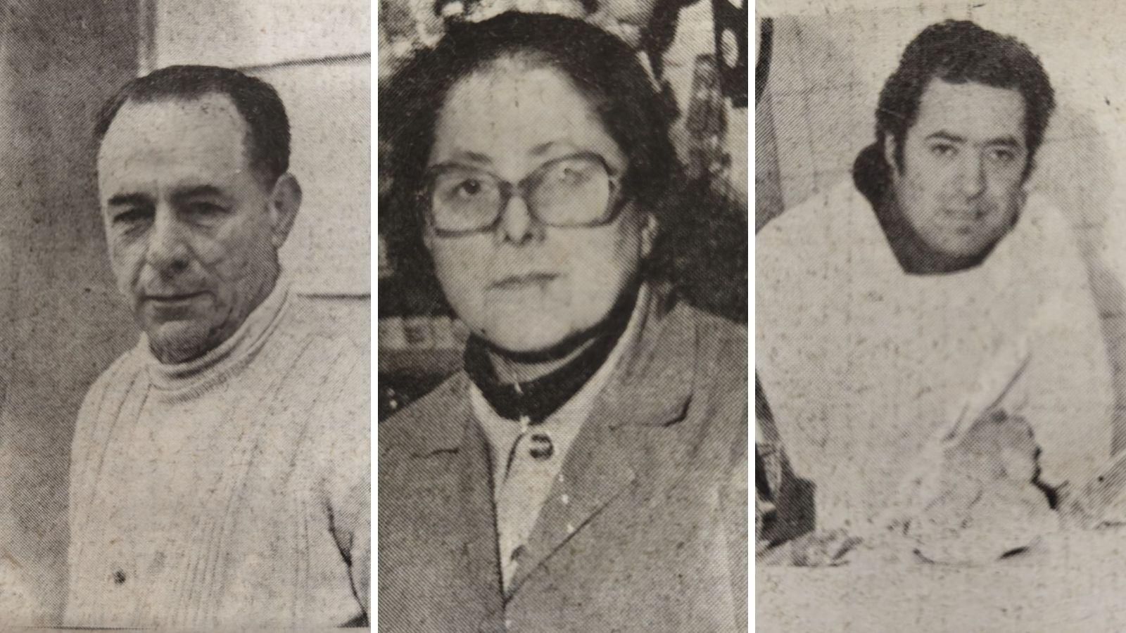 Benito Baños,  Olivia Vázquez Iglesias y Remigio Sanmamed García.