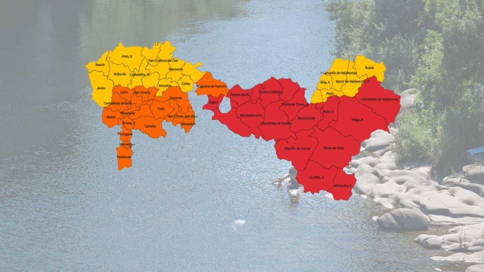 Estos son los concellos que están en alerta sanitaria roja por ola de calor.