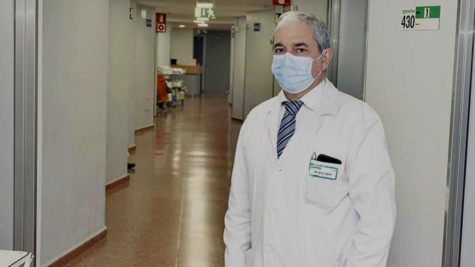 Javier de la Fuente, en el hospital Ribera Povisa.