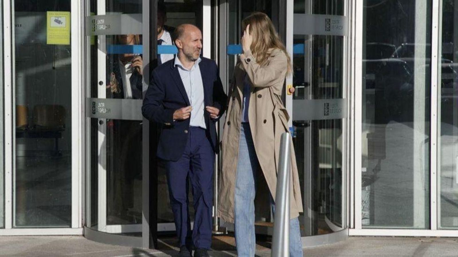 Gonzalo Pérez Jácome sale del juzgado de prestar declaración el pasado 22 de septiembre.