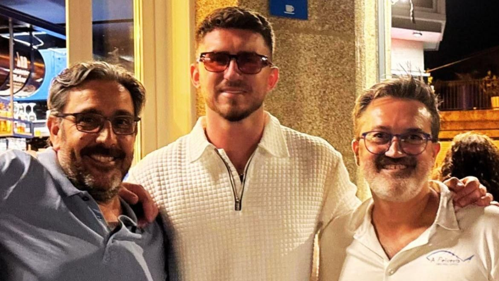 Laporte en un restaurante de Verín.