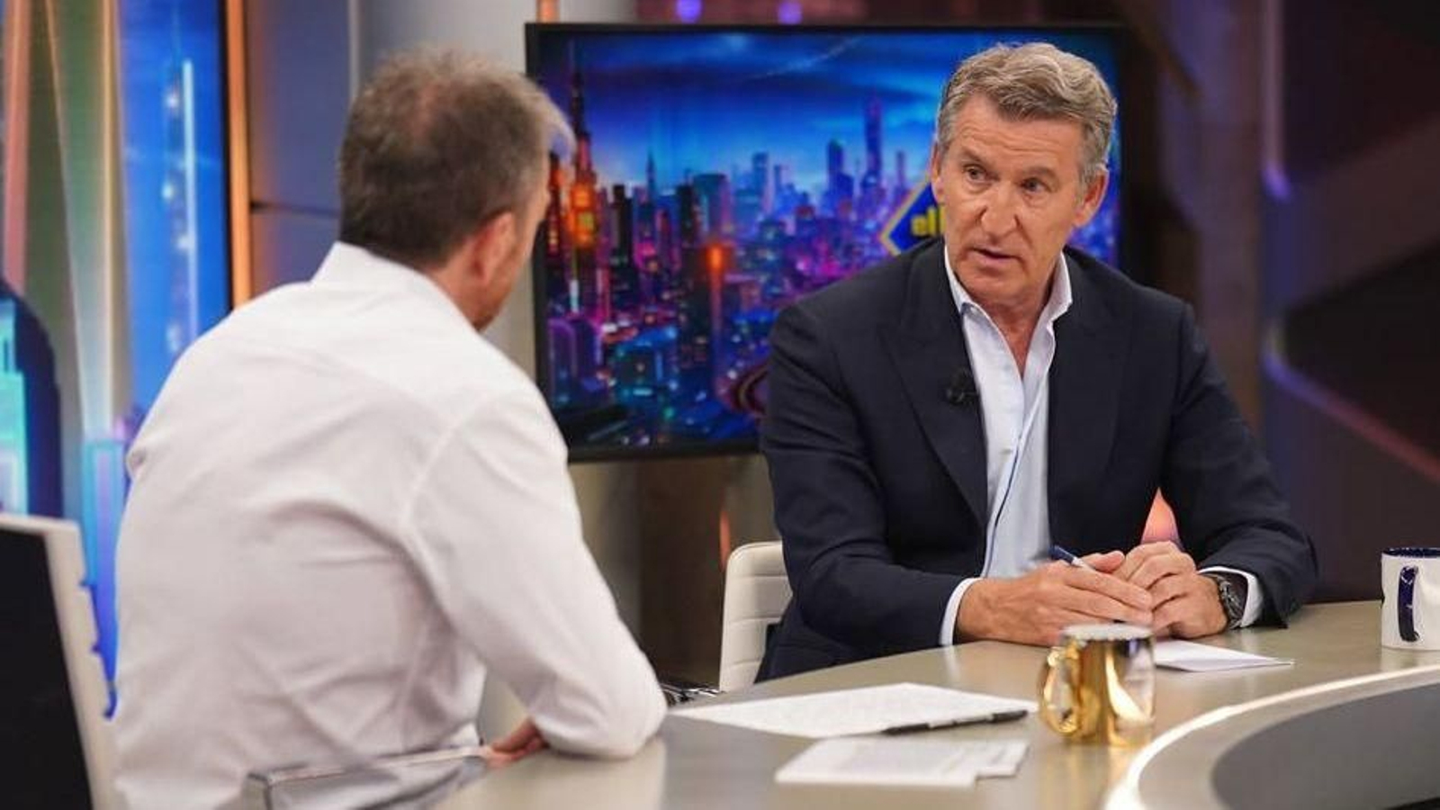 Alberto Núñez Feijoo en el programa de televisión el Hormiguero este miércoles.