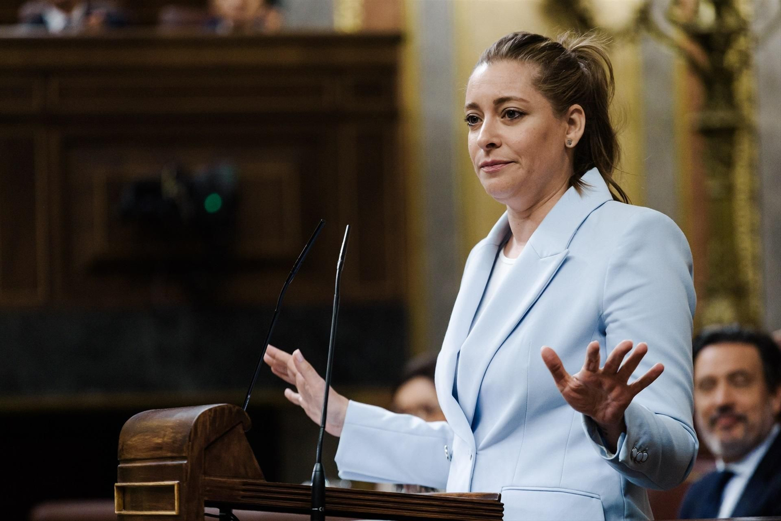 Esther Muñoz durante una comparecencia en el Congreso