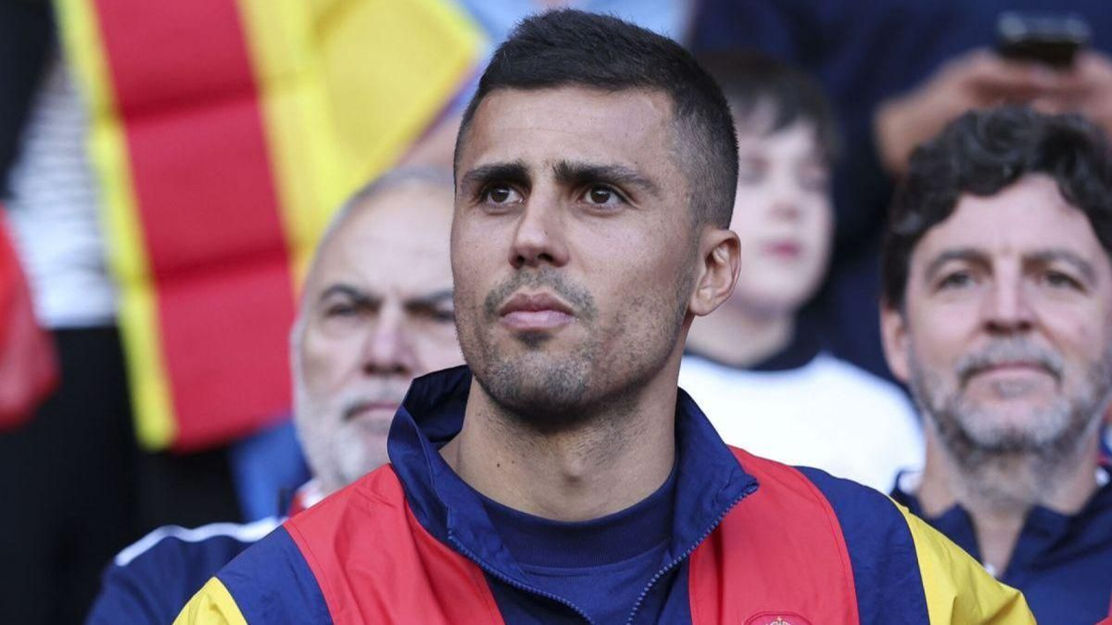 Rodri Hernández, en un acto con la selección española.