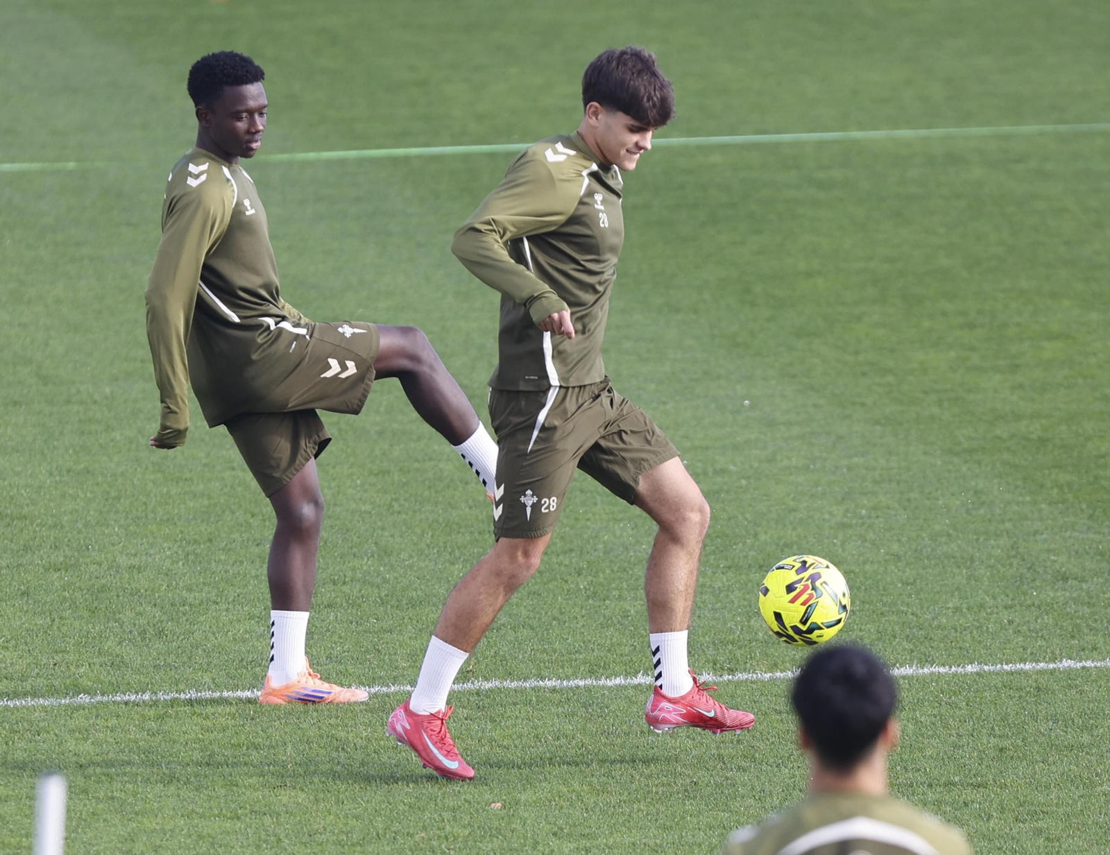 Galería | El Celta entrena en Afouteza antes del partido contra el Barcelona