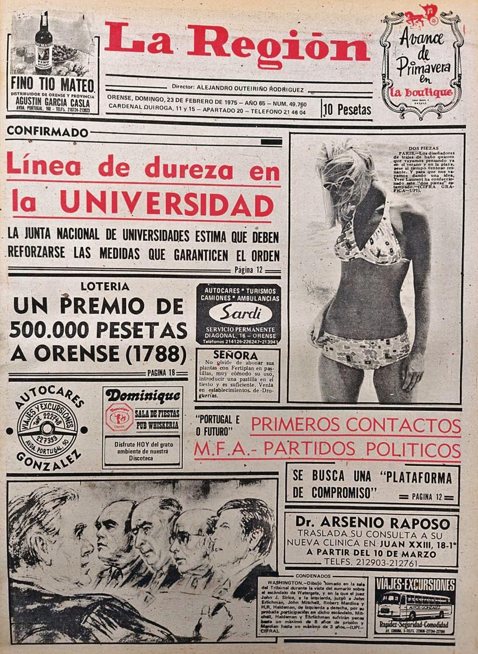 Primera página de 1975