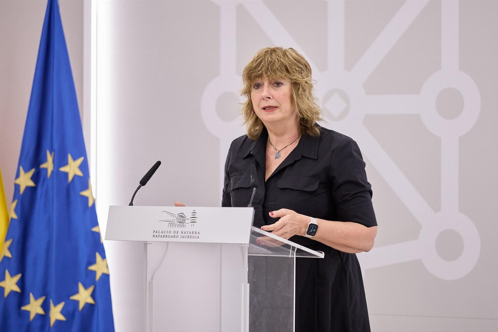 La vicepresidenta y consejera de Memoria y Convivencia, Acción Exterior y Euskera del Gobierno de Navarra, Ana Ollo