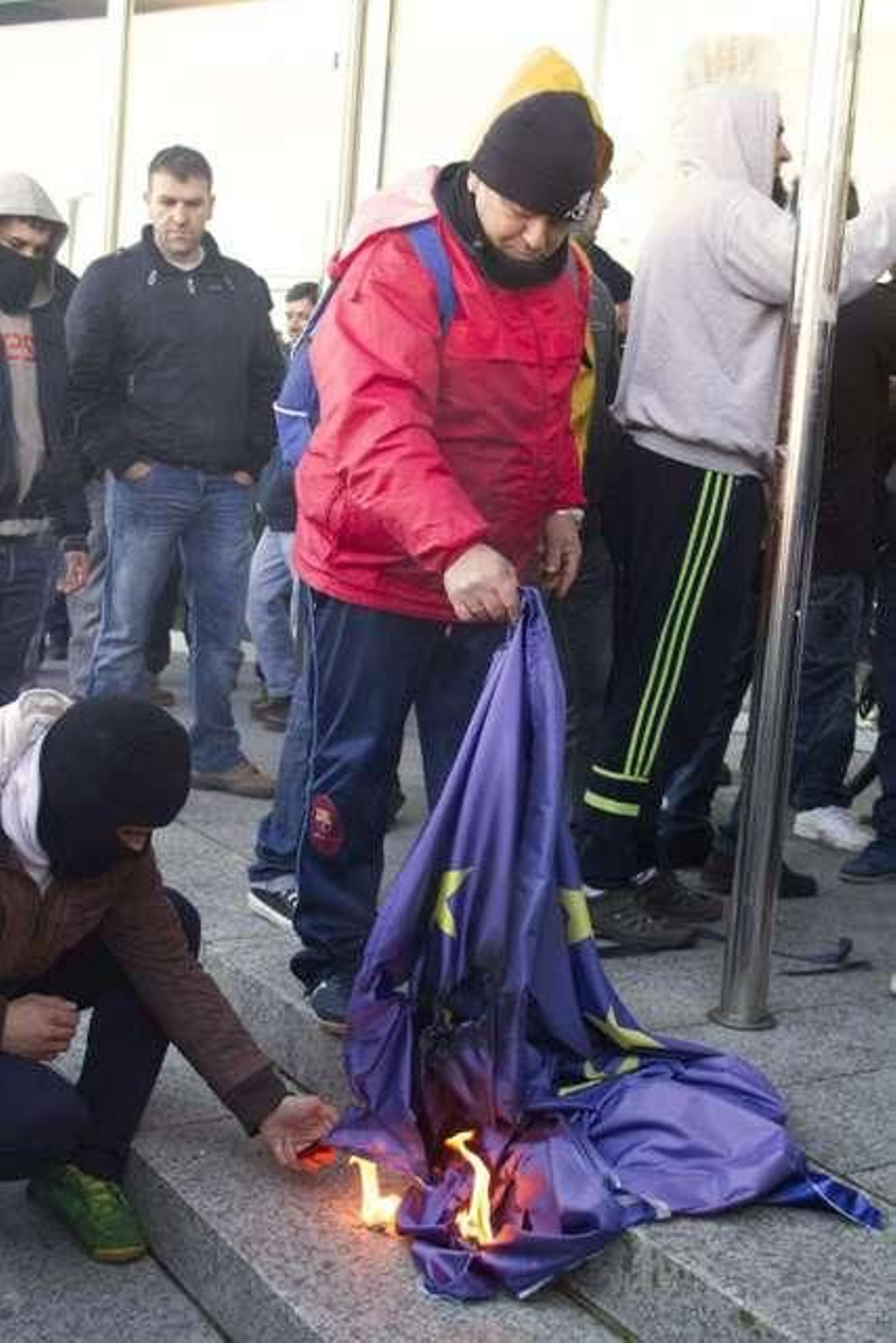 Las protestas de la flota de cerco Berbés // JV Landín