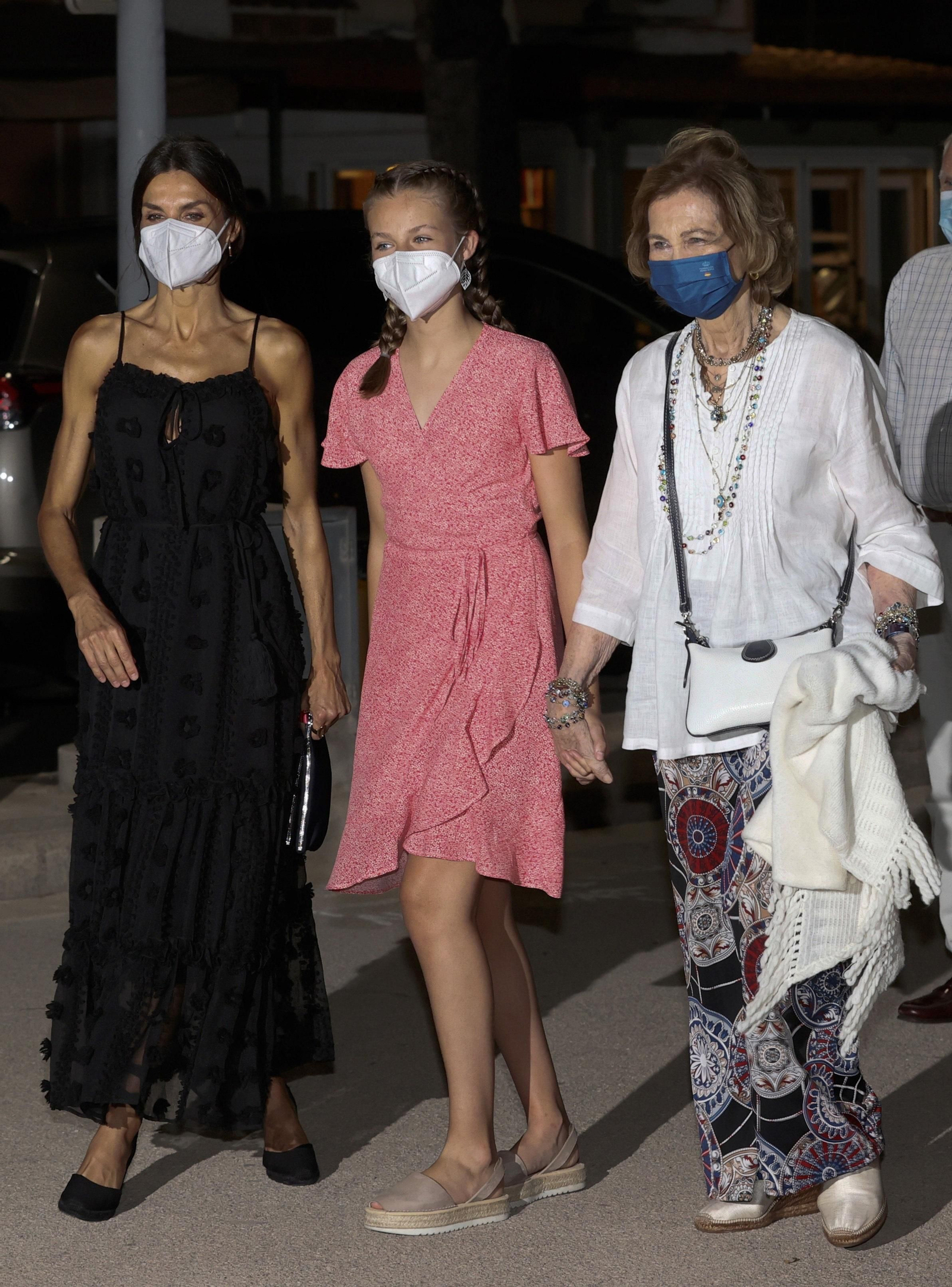 Letizia, Leonor y Sofía. EFE