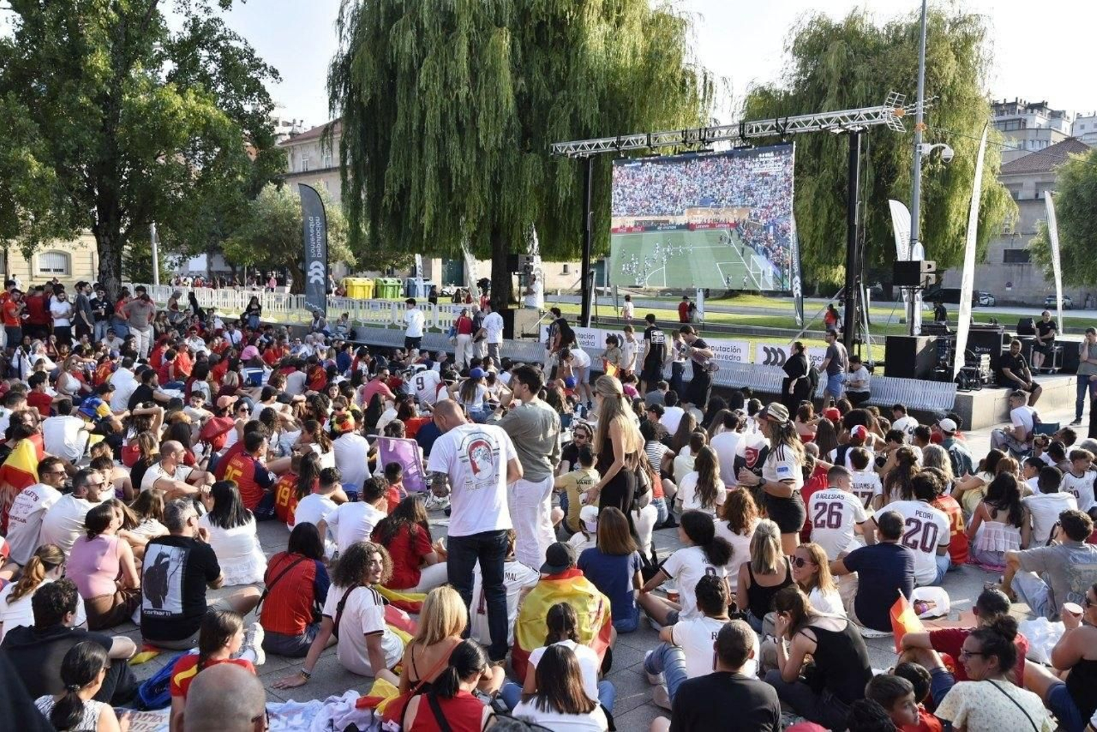 Galería | Vigo celebra la victoria de España en el Mundial 2026