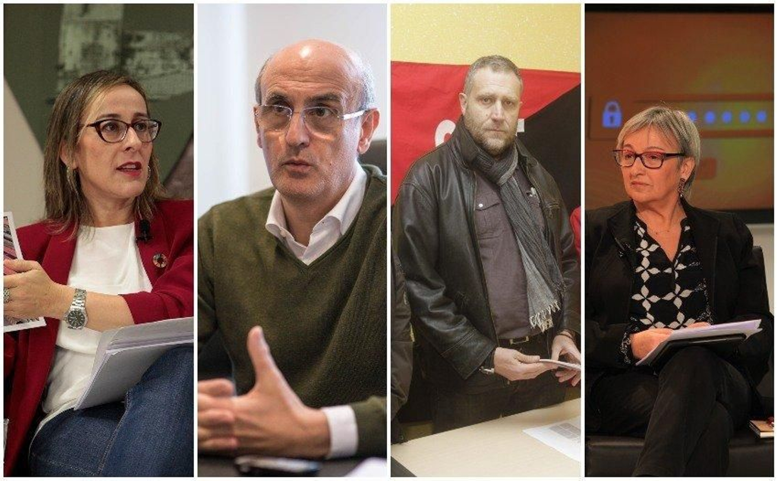 Ethel Vázquez, Celso Delgado, Juan Francisco Sánchez y Ánxeles Cuña.