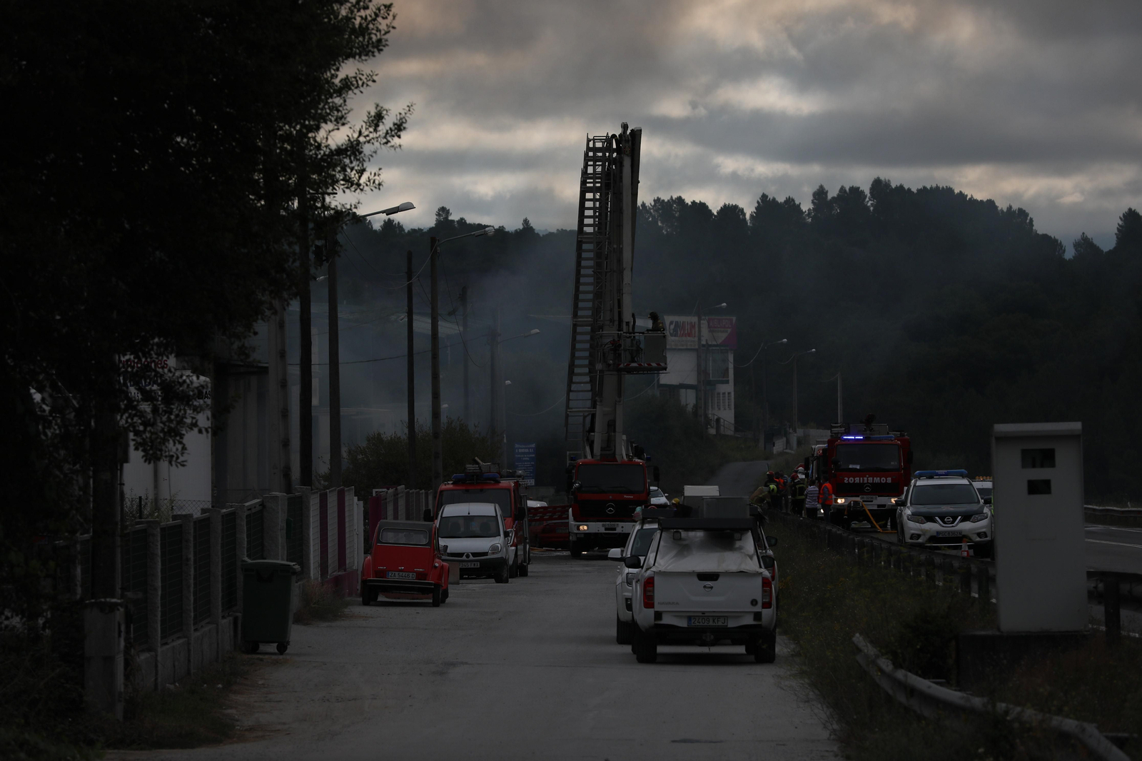 Incendio en Barbadás.