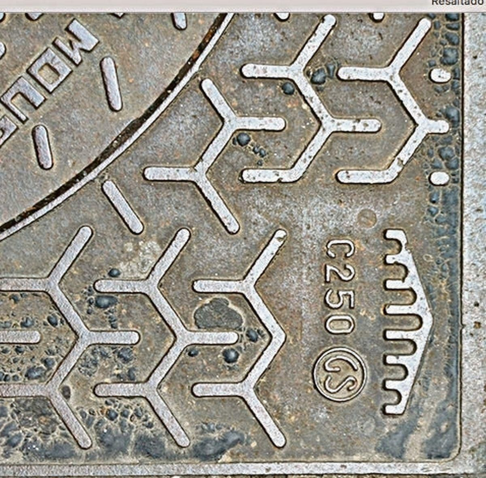 Detalle del Puente Viejo en una tapa.
