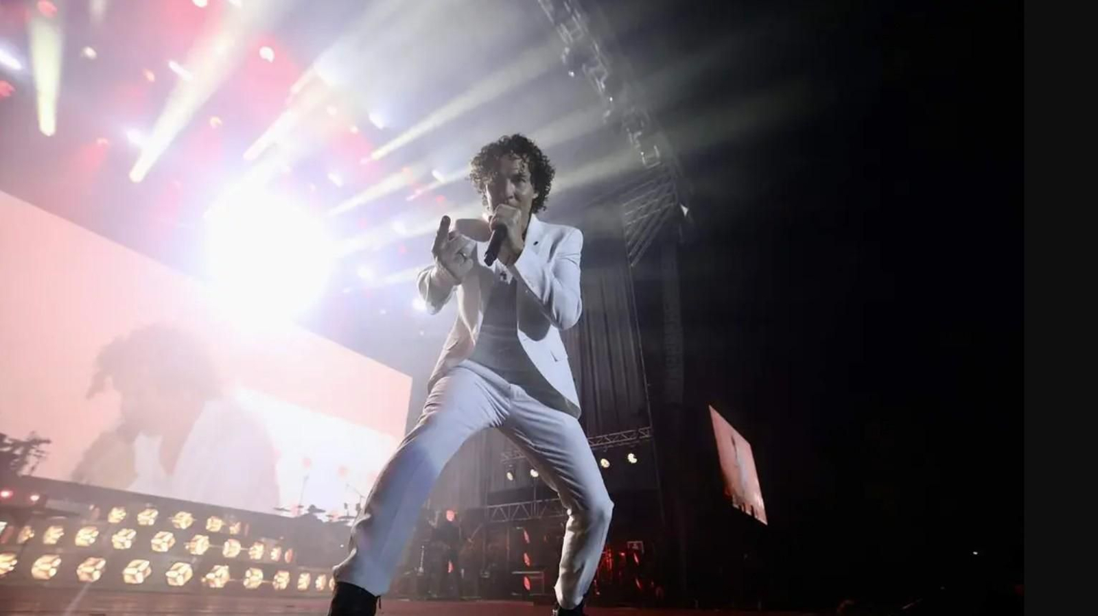 David Bisbal durante su actuación en Bigsound Pontevedra.