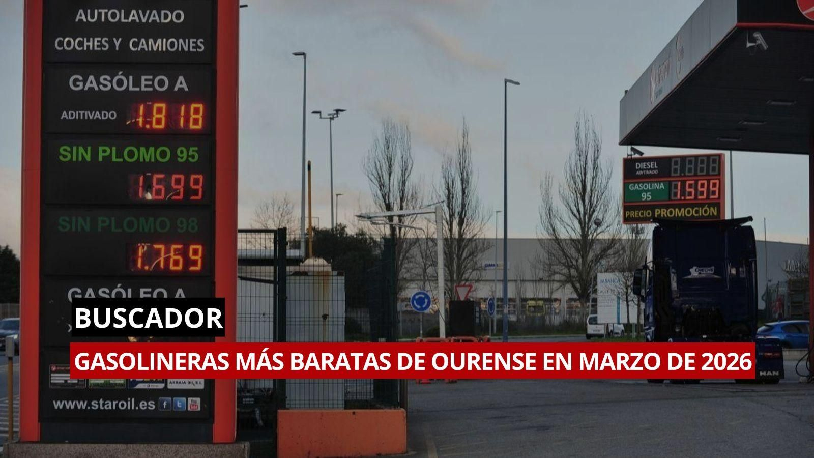 Buscador de gasolineras baratas en Ourense