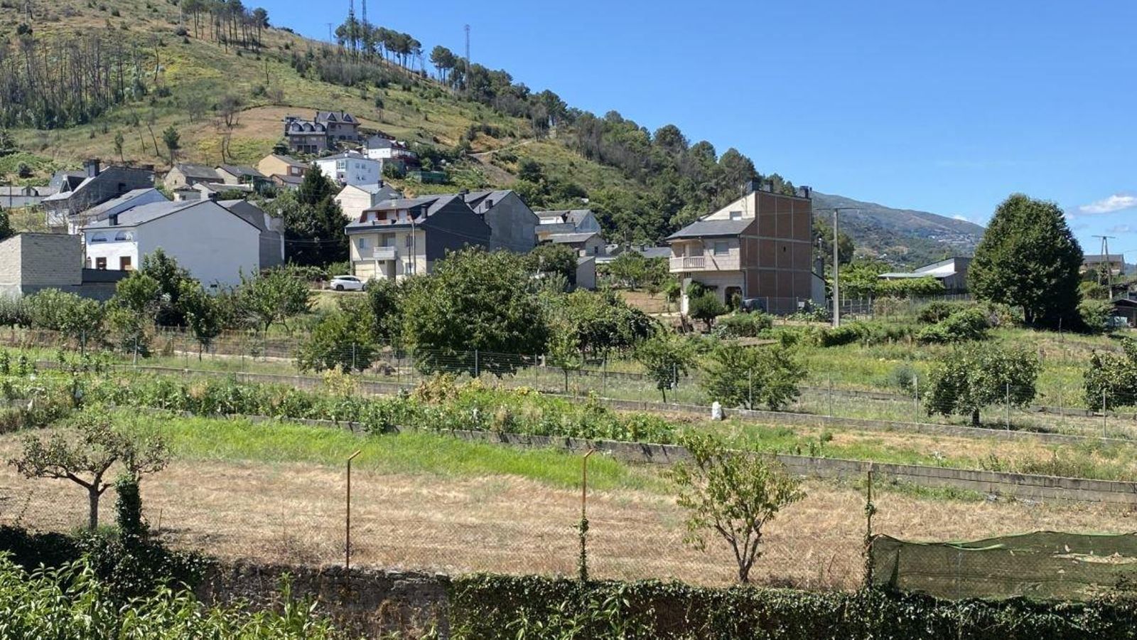 Zona de huertas en Viloira, O Barco de Valdeorras.