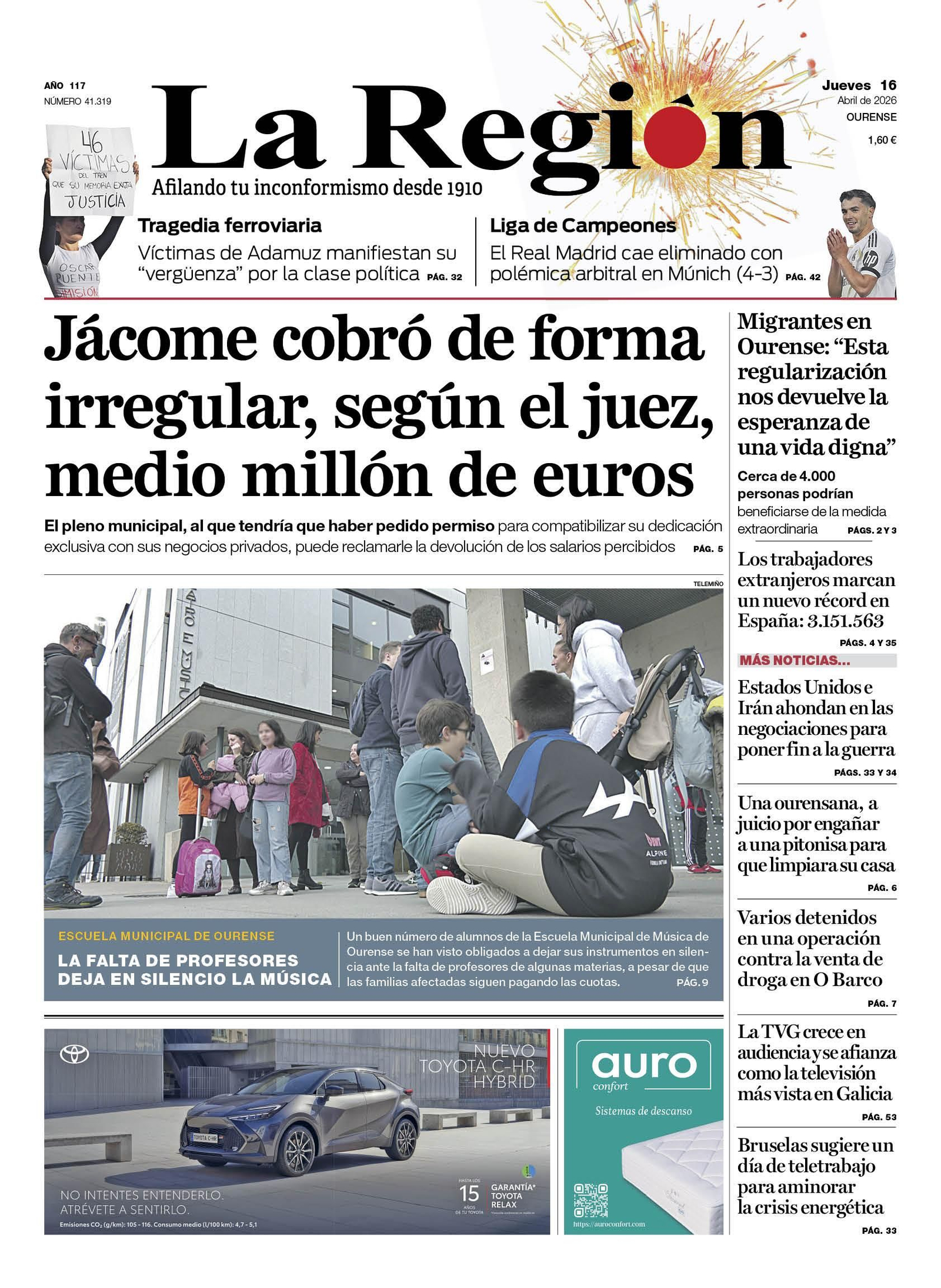 La portada de hoy
