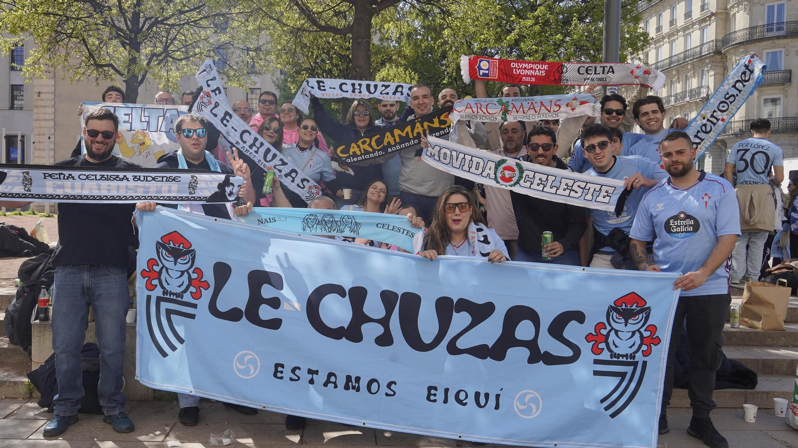 Galería | El mayor desplazamiento de aficionados con 3.000 celtistas en Lyon